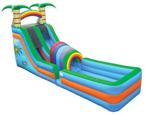 Tropical Tunnel Slide with Landing